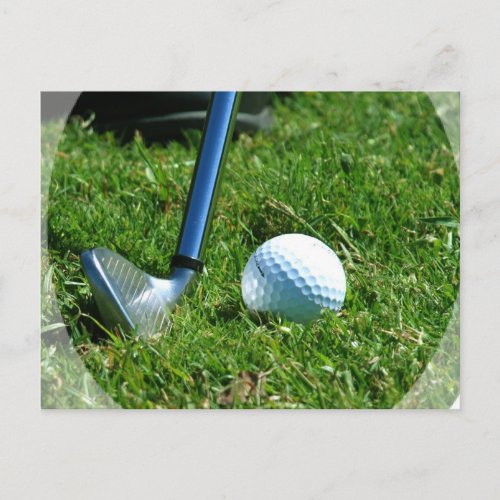 Golf Putt Postcard