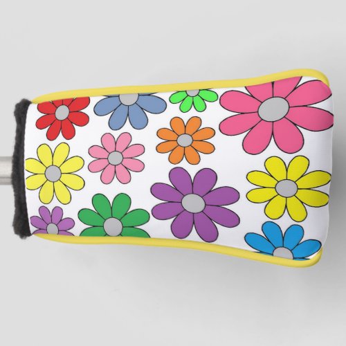 Golf Putter Cover _ Crazy Daisies