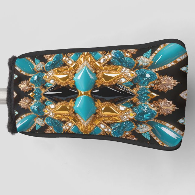 Golf Putter Cover with Bahamas Colors Design (Front)