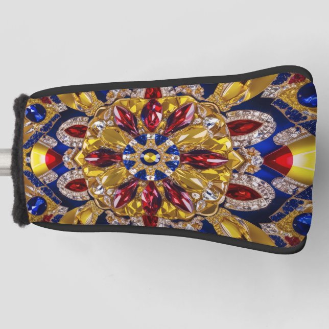 Golf Putter Cover with Colombian Colors Design (Front)