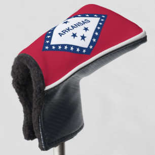 Golf Putter Cover with Flag of Arkansas, USA