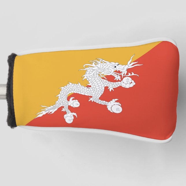 Golf Putter Cover with Flag of Bhutan (Front)