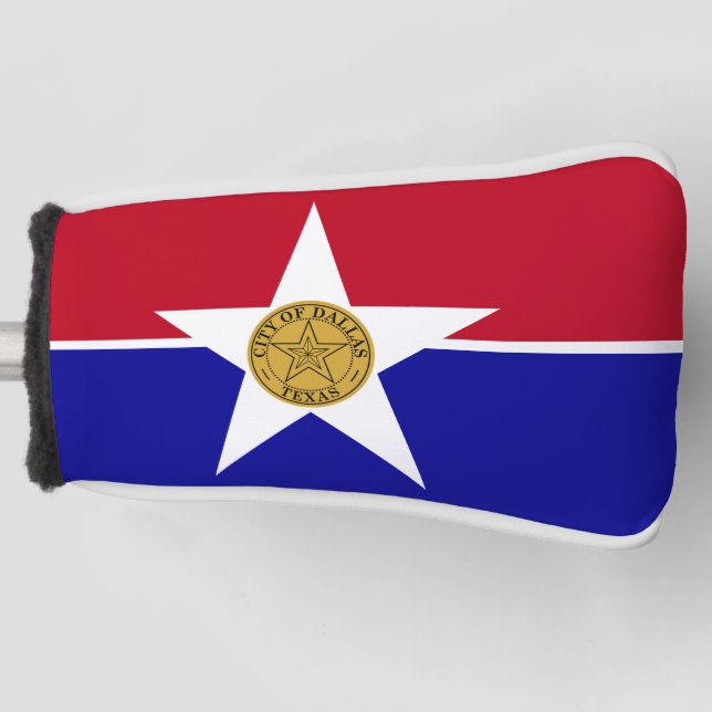 Golf Putter Cover with Flag of Dallas, USA (Front)