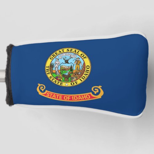Golf Putter Cover with Flag of Idaho USA