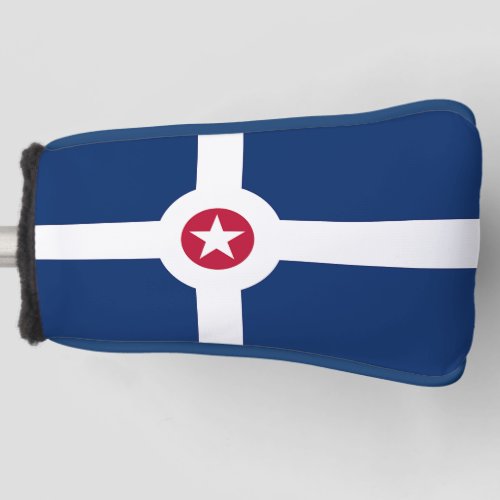 Golf Putter Cover with Flag of Indianapolis USA