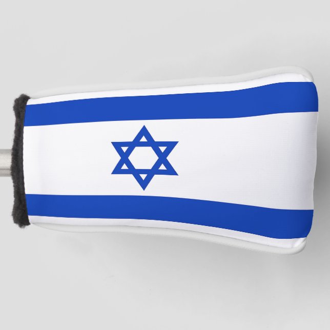 Golf Putter Cover with Flag of Israel (Front)