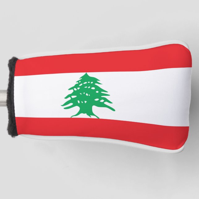 Golf Putter Cover with Flag of Lebanon (Front)