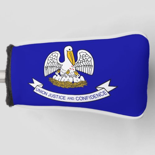 Golf Putter Cover with Flag of Louisiana USA