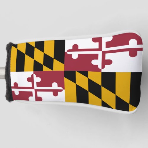 Golf Putter Cover with Flag of Maryland USA