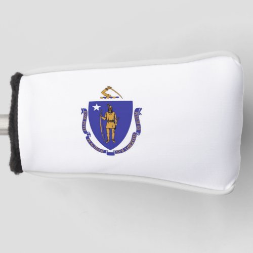 Golf Putter Cover with Flag of Massachusetts USA