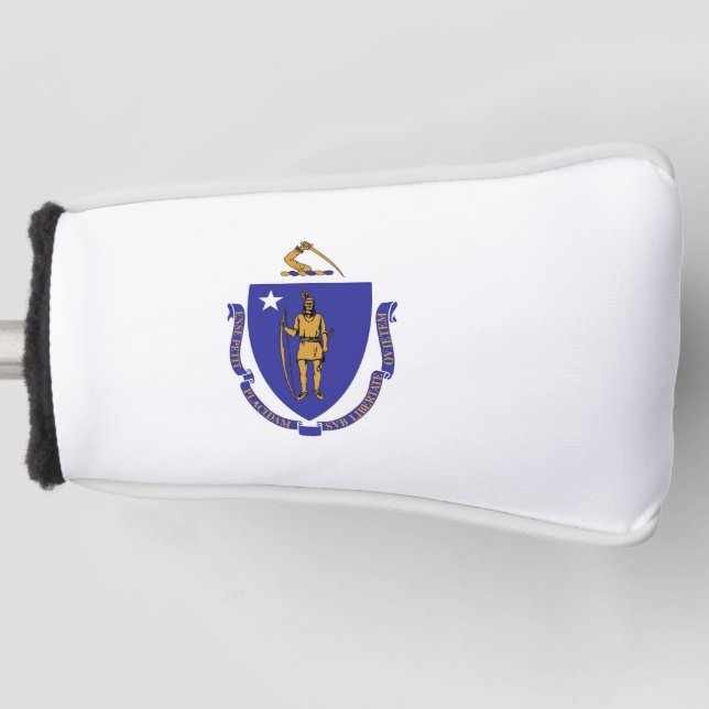 Golf Putter Cover with Flag of Massachusetts, USA (Front)