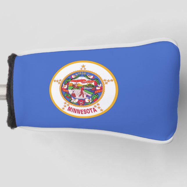 Golf Putter Cover with Flag of Minnesota, USA (Front)