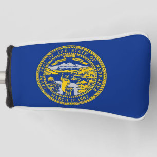 Golf Putter Cover with Flag of Nebraska, USA