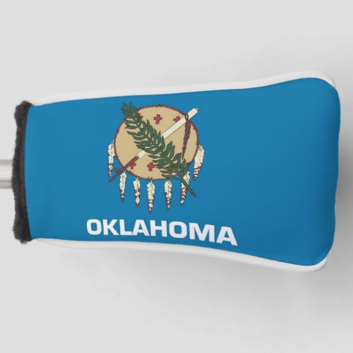 Golf Putter Cover with Flag of Oklahoma State USA