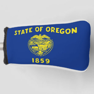 Golf Putter Cover with Flag of Oregon State, USA