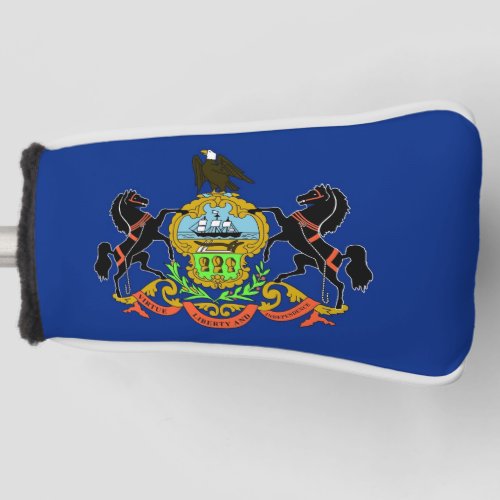 Golf Putter Cover with Flag of Pennsylvania USA