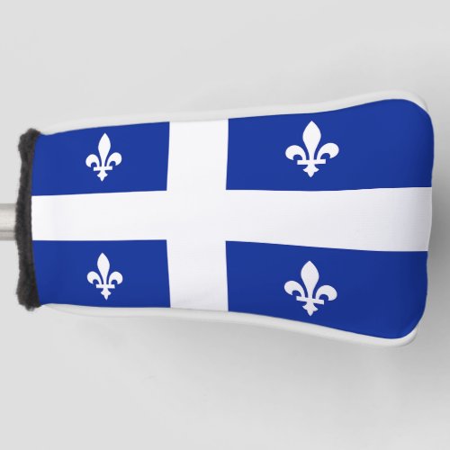 Golf Putter Cover with Flag of Quebec Canada