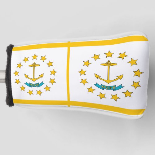 Golf Putter Cover with Flag of Rhode Island USA