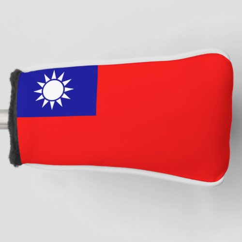Golf Putter Cover with Flag of Taiwan