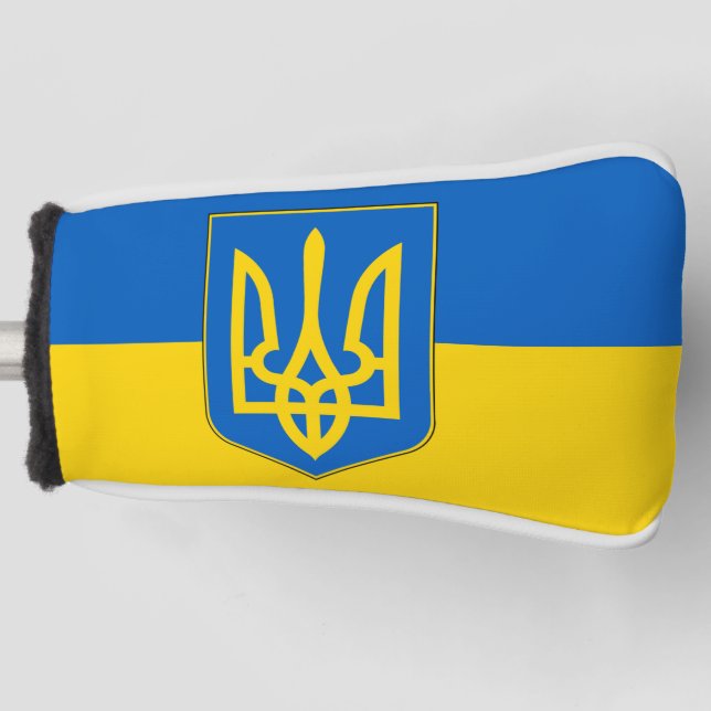 Golf Putter Cover with Flag of Ukraine (Front)