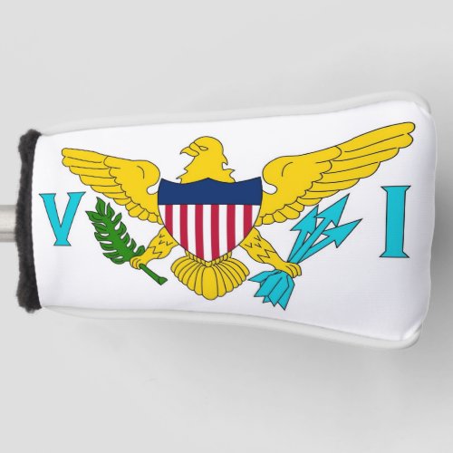 Golf Putter Cover with Flag of Virgin Islands USA
