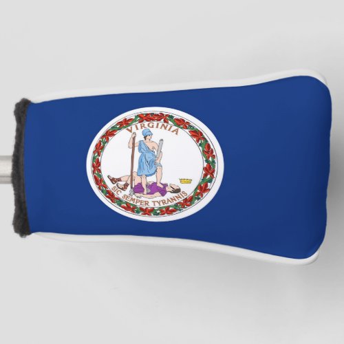 Golf Putter Cover with Flag of Virginia USA