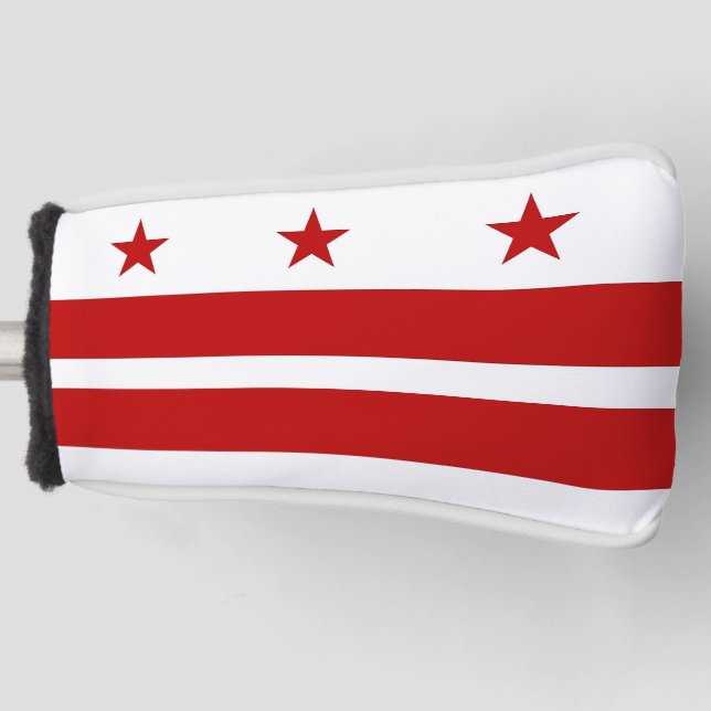 Golf Putter Cover with Flag of Washington DC, USA (Front)
