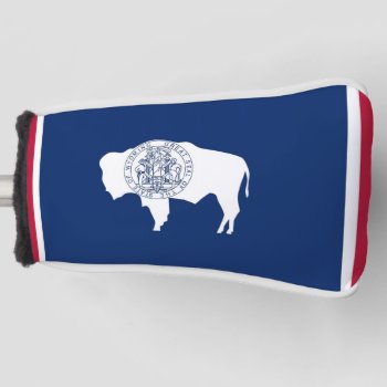 Golf Putter Cover With Flag Of Wyoming State by AllFlags at Zazzle