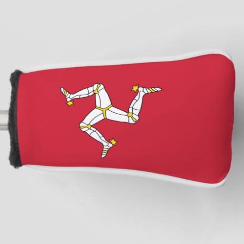 Golf Putter Cover with Isle of Man Flag UK