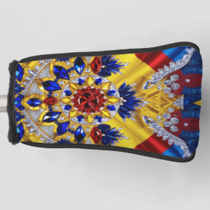 Golf Putter Cover with Romania Colors Design