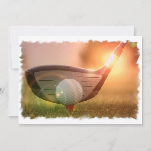 Golf Putter Invitation