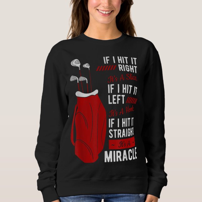 Golf Putter Par Golfer Birdie Golfing Bogey Eagle  Sweatshirt (Front)