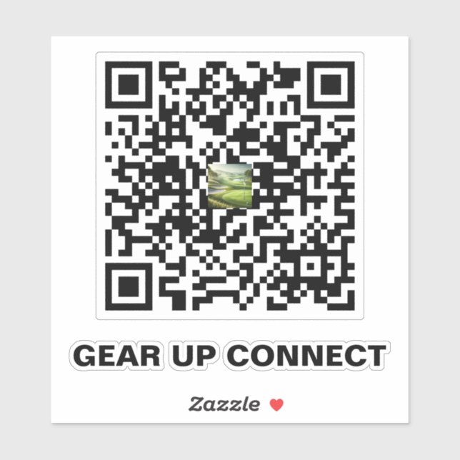 Golf QR Code Sticker – Link Up on the Green (Sheet)