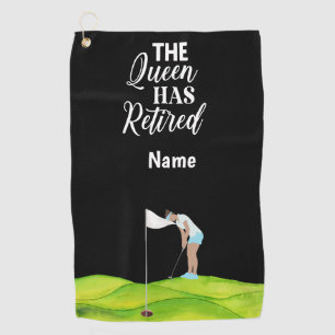 Golf Queen has retired Golf Towel