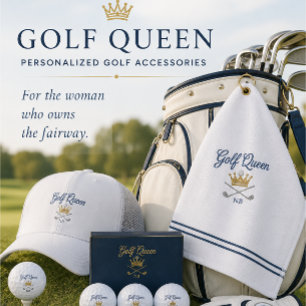 Golf Queen Personalized Country Club Golf Tees