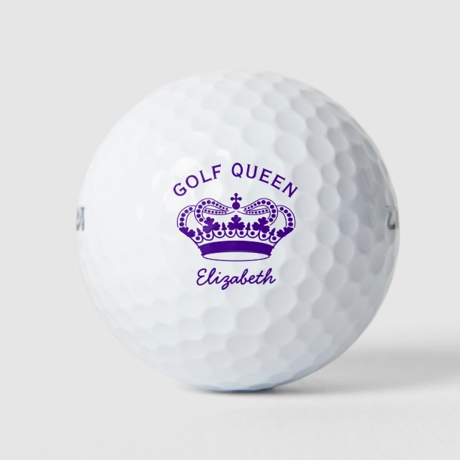 Golf Queen Purple Crown Balls (Front)