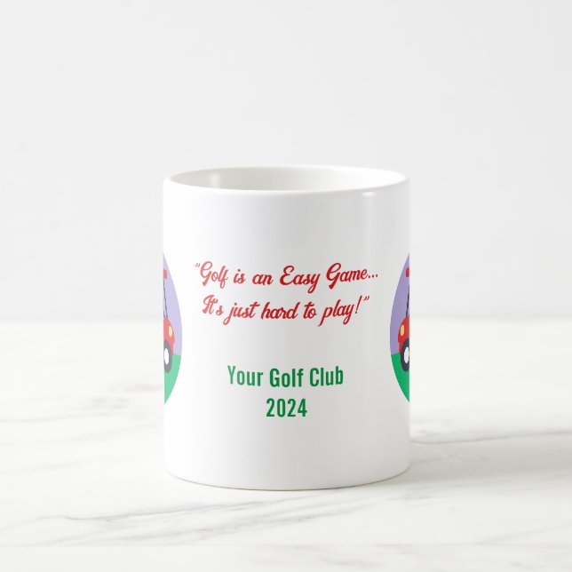 Golf Quote Commemorative Mug (Center)