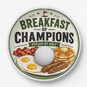 Golf Quote for Golf Breakfast Paper Plates