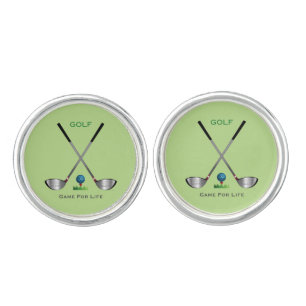 Golf Quote Golf Clubs Art Unique Cufflinks
