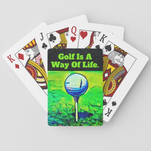 Golf Quote Playing Cards