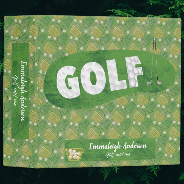 Golf Range Fanatic Photo Scrapbook Album 3 Ring Binder (Creator Uploaded)