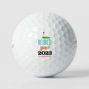 Golf Retire Since 20xx with flag gofer retirement Balls