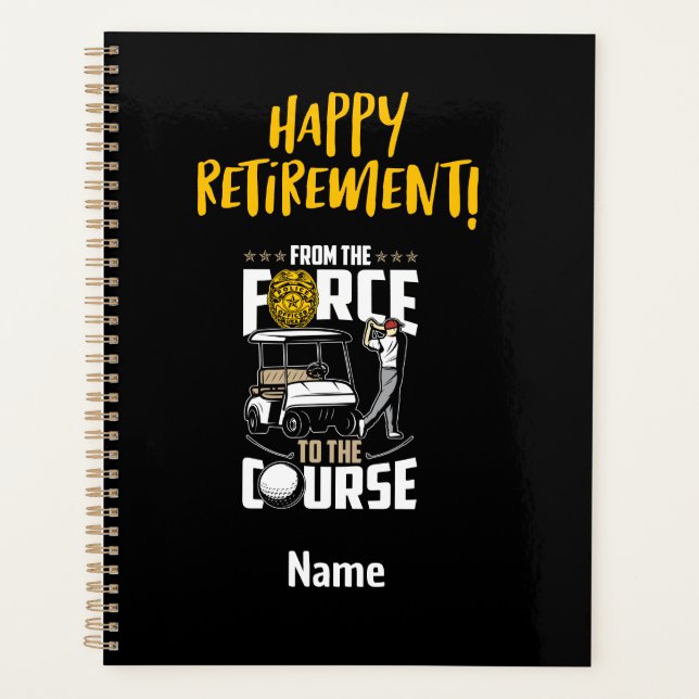 Golf Retired Police officer for Retirement  Planner (Front)