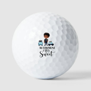Golf Retired Police Officer Golfer Retirement Golf Balls