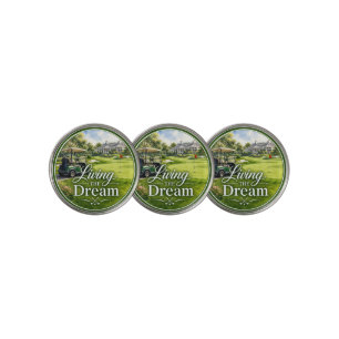 Golf Retirement Ball Marker on Putting green