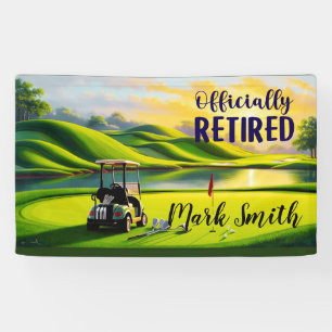 Golf retirement banner