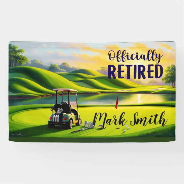 Golf retirement  banner (Horizontal)