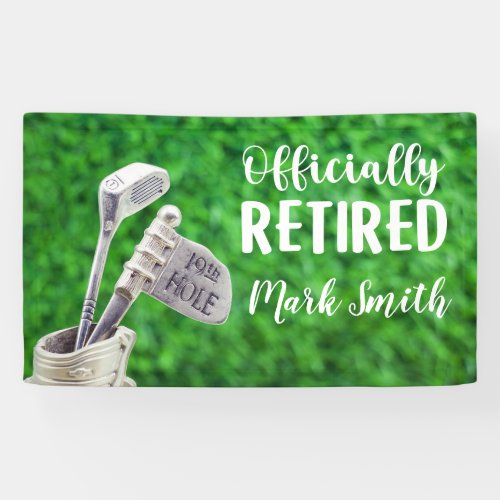 Golf retirement  banner
