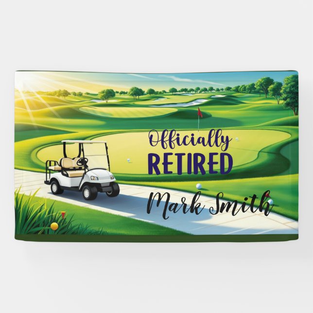 Golf retirement  banner (Horizontal)
