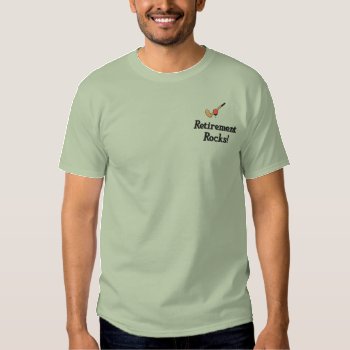 Golf Retirement Embroidered Shirt by retirementgifts at Zazzle